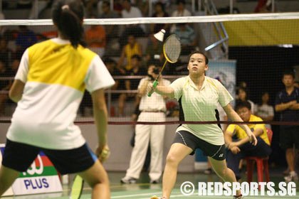 a division girls badminton ri vs vjc