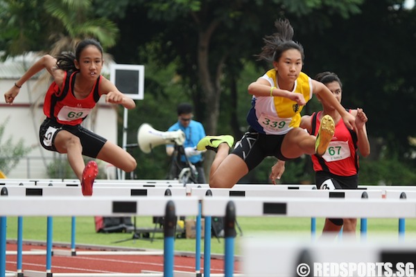 c div girls 80m hurdles final