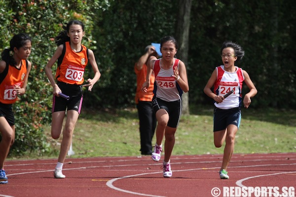 b girls' 4x100m relay final