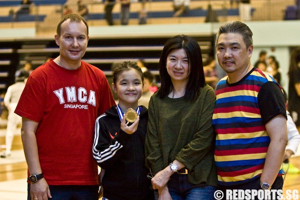 maxine wong u-12 foil singapore minime fencing championships