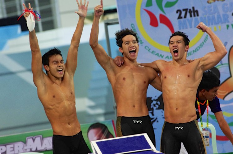 4x100m freestyle relay singapore men sea games