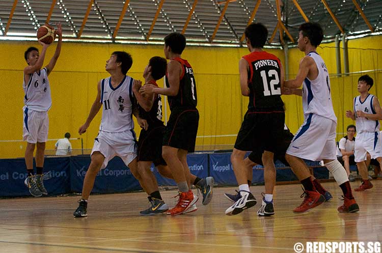 nan hua high vs pioneer b div basketball
