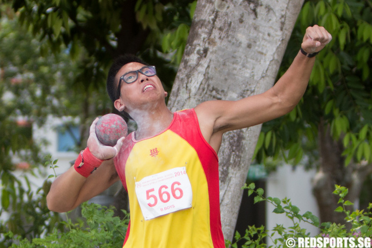 Eric Yee of HCI took home silver with a distance thrown of 13.61m.