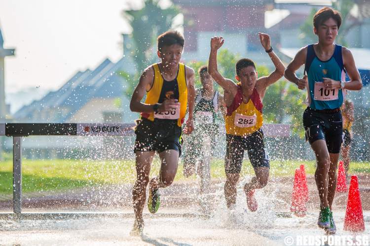 55th National Inter-School Track & Field Championships A Division 3000m Steeplechase Boys