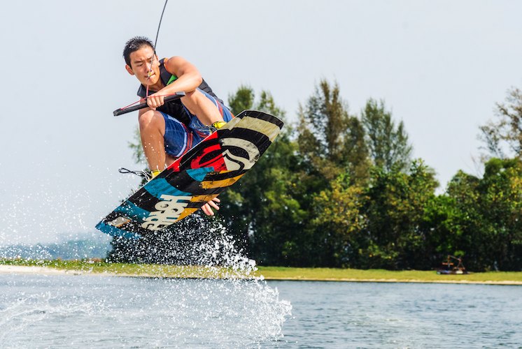 Wakeboarding at Bedok Reservoir on April 16, 2014. (Photo by Jeremiah Tan)