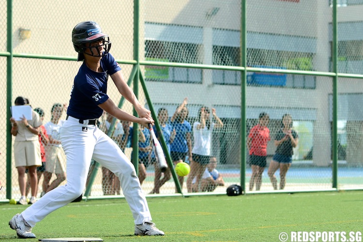 Enoch (ACSI #37) hits the walk-off to win the game. (Photo 2 © Matthew Lau/Red Sports)