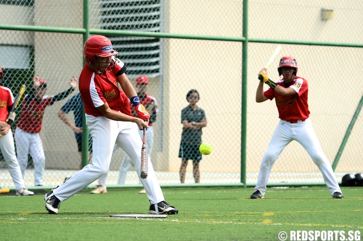 Gary Liu (HCI #9) hits the ball. (Photo 9 © Matthew Lau/Red Sports)