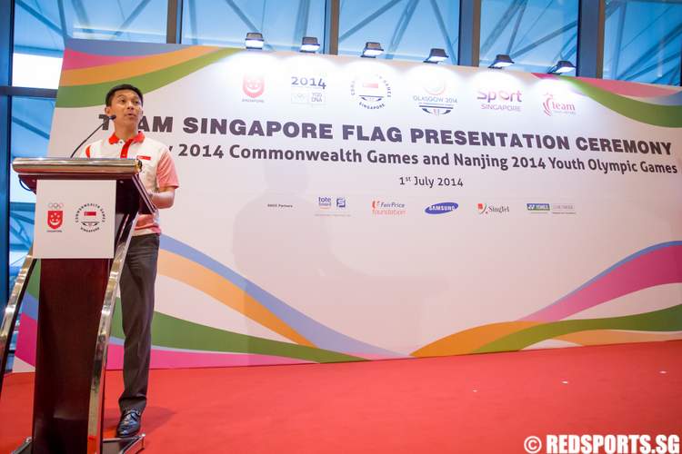 Team Singapore Flag Presentation Ceremony 20th Commonwealth Games 2nd Youth Olympic Games