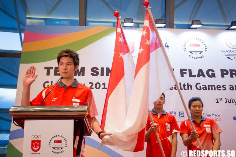 Team Singapore Flag Presentation Ceremony 20th Commonwealth Games 2nd Youth Olympic Games