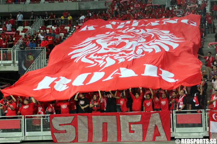 Singa Mania bringing back the Kallang Roar to the National Stadium.