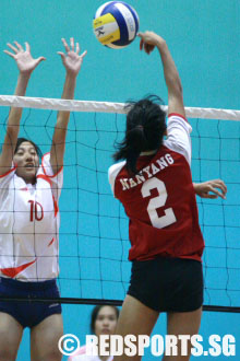 Bukit Panjang Goverment High vs Nanyang Girls' School Volleyball