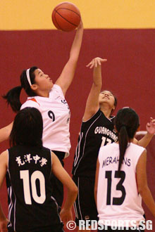 Guangyang beat Bukit merah in  ´B' Division girls to advance to the 2nd stage of competition