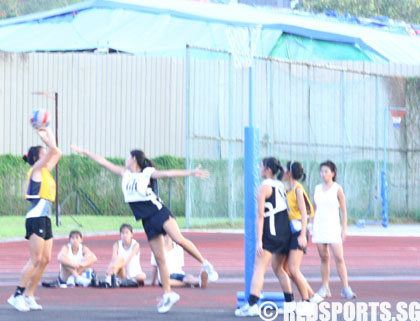 Clementi Town v Nanyang Girls' netball