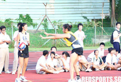 Clementi Town v Nanyang Girls' netball