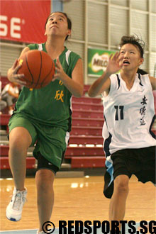 Ahmad Ibrahim vs Anderson for 3rd position in girls B division North Zone basketball.