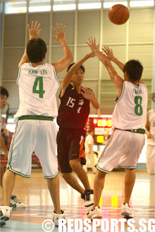 Seng Kang Secondary vs Maris Stella for 3rd position in North zone B division Basketball.