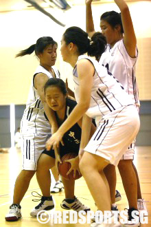Chung Cheng High (Main) vs Singapore Chinese Girls' School B Division Basketball Championship 2009