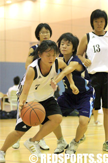 Nanyang girls vs Cedar B division basketball championship
