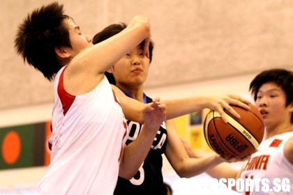 China vs South Korea AYG Basketball
