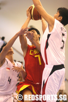 Singapore vs Chian AYG Basketball