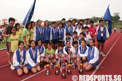 Nanyang Primary Track and Field team