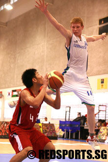 Singapore vs Uzbekistan Asian Youth Games Basketball