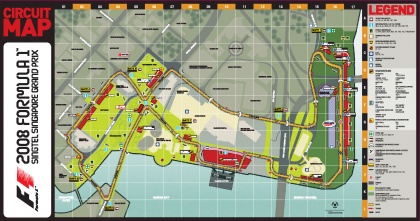 2008 F1 Circuit Map