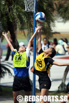 c division girls south zone netball cedar girls vs chong boon