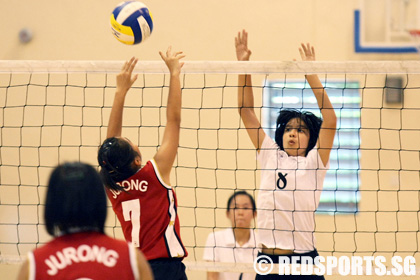 west zone c girls volleyball nanyang girls vs jurong sec
