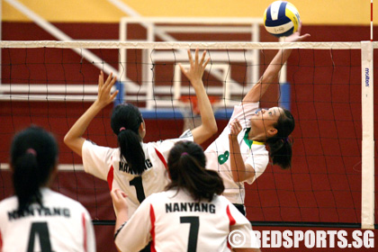 nanyang girls vs shuqun volleyball