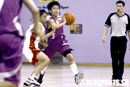 Nan Chiau vs Jurong West National B Division girls' Basketball Championship first round