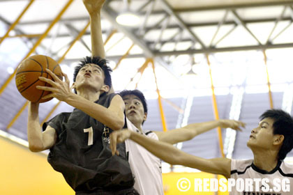 Unity Secondary vs Yishun Secondary National B Division boys' Basketball Championship first round