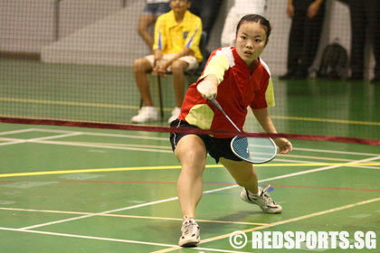 a division girls badminton ri vs vjc