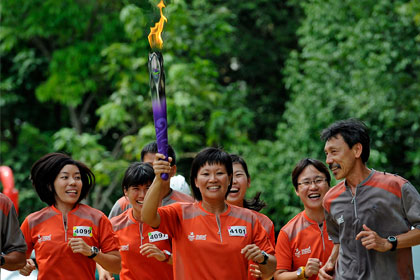journey youth olympic flame