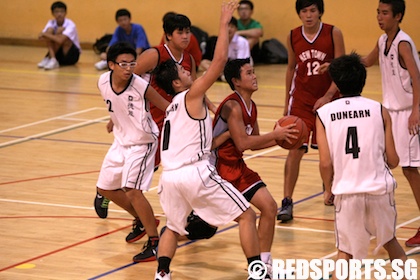 west zone b div bball dunearn vs new town