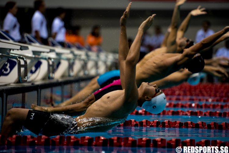 Swimmers in action during the 200m butterfly super final. (Photo 1 © Matthew Lau/Red Sports)
