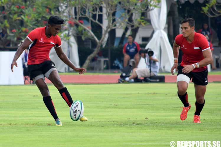 Singapore scored a total of 3 conversions in the game. (Photo 4 © Laura Lee/Red Sports)
