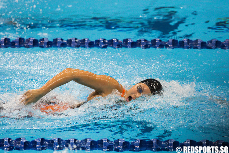 Christie May Chue during the 200m freestyle final. she finished with a timing of 2:04.30. (Photo 1 © Matthew Lau/Red Sports)