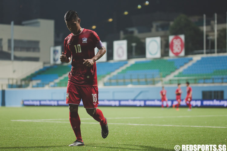 Hassawat Nopnate (THA #10) in action during the 2016 Asian Football Confederation (AFC) U-16 Championship Qualifiers. (Photo 4 © Soh Jun Wei/Red Sports)