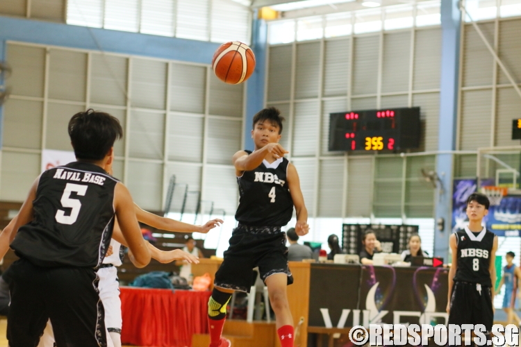 Aristotle (NBS #4) fires a pass to a teammate. (Photo  © REDintern Chan Hua Zheng)