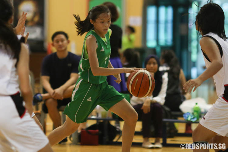 Valentia Wong Shu Ting (Christ Church #7) leads her team to victory with a strong game high of 24 points. (Photo 1 © REDintern Chua Kai Yun)