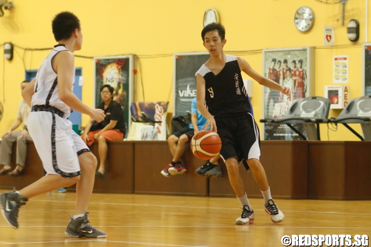 Matin Hidir (Anderson #9) controls the ball. He scored a team-high nine points. (Photo  © Dylan Chua/Red Sports)