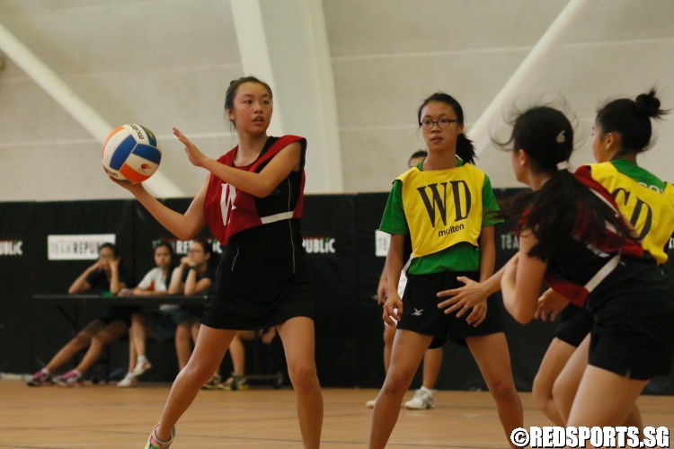  Joelyn (SJC WA)  prepares to pass the ball. (Photo 8 © Dylan Chua/Red Sports)