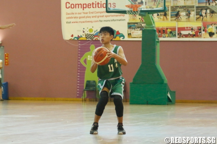 Terry Lim (JV #11) pulls up for three. (Photo  © Chan Hua Zheng/Red Sports)