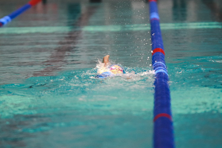 Jessiree Kwok in action at the girls' 9-12 year old 200m IM during the 47th Singapore National Age Group Swimming Championships. She finished second in the girls' 11 year old group with a final timing of 2:42.60. (Photo © Soh Jun Wei/Red Sports)