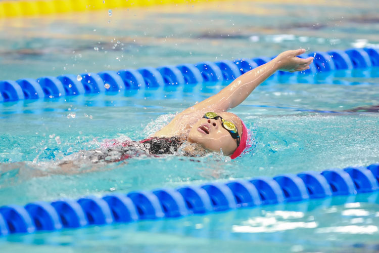 Lynette Some swims during the girls' 9-12 year old 200m IM at the 47th Singapore National Age Group Swimming Championships. She finished second in the girls' 9 year old group with a final timing of 3:04.13. (Photo © Soh Jun Wei/Red Sports)