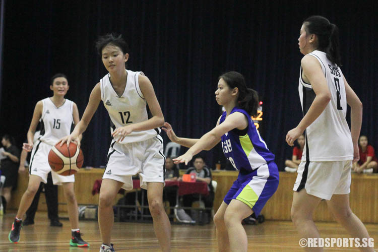 Phoebe Kee (SCGS #12) controls the ball (Photo © Ryan Lim/Red Sports)