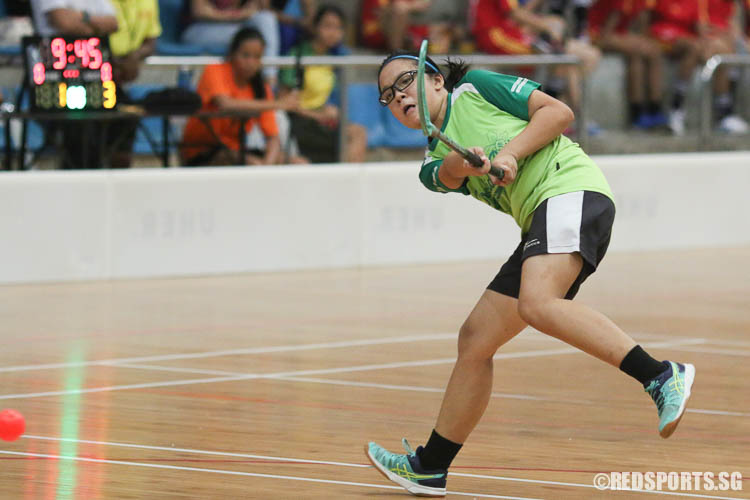 Ke Yuxin (OPSS #3) firing a shot. (Photo © Chua Kai Yun/Red Sports)