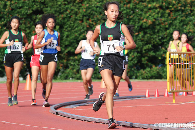 Faye (#71) of RI in action. She emerged third with a timing of  11:56.43. (Photo © Chua Kai Yun/Red Sports)