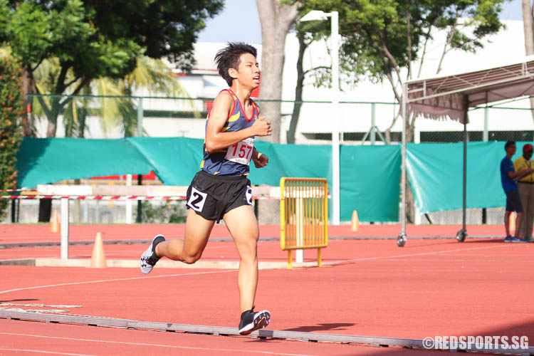 Timothy Liau (#157) in action. He came in fifth with a timing of 09:56.94. (Photo © Chua Kai Yun/Red Sports)